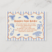Hand Drawn Italian Baby Shower Book Request Informatiekaartje (Voorkant)