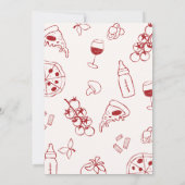 Hand Drawn Italian Ciao Baby Shower Kaart (Achterkant)