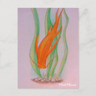 Hand Drawn Koi Carp Briefkaart