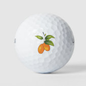 Hand Drawn Kumquats Golfballen (Voorkant)
