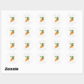 Hand Drawn Kumquats Ronde Sticker (Vel)