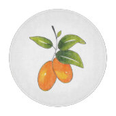 Hand Drawn Kumquats Snijplank (Voorkant)