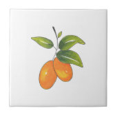 Hand Drawn Kumquats Tegeltje (Voorkant)