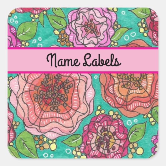 Hand-Drawn Label Stickers for Home Organization (Voorkant)