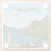 Hand Drawn Lake District Italy Glazen Onderzetter (Achterkant)