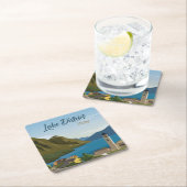 Hand Drawn Lake District Italy Kartonnen Onderzetters (Insitu)