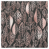 Hand Drawn Leaf Pattern Roos Gold Foil ID495 Stof (Swatch)
