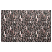 Hand Drawn Leaf Pattern Roos Gold Foil ID495 Stof (Fat Quarter)