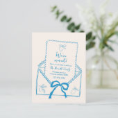 Hand Drawn Lemon Moving Announcement Briefkaart (Staand voorkant)