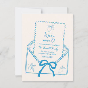 Hand Drawn Lemon Moving Announcement Briefkaart