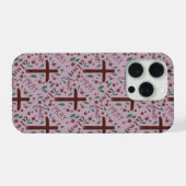 Hand-drawn Lenten Cross and Roses IPhone Case iPhone Hoesje (Achterkant horizontaal)