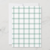 Hand Drawn Little Sprout Locally Grown Baby Shower Kaart (Achterkant)