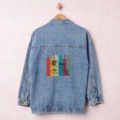 Hand-Drawn Look Art Lover's Denim Jacket - Unique  (Hangar)