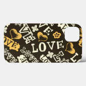 Hand Drawn Love Pattern Case-Mate iPhone Case (Achterkant (horizontaal))