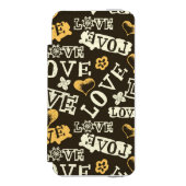 Hand Drawn Love Pattern Incipio iPhone Portemonnee Hoesje (Voorkant Agenda)