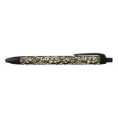 Hand Drawn Love Pattern Zwarte Inkt Pen (Bovenkant)