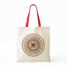 Hand Drawn Mandala Canvas tas