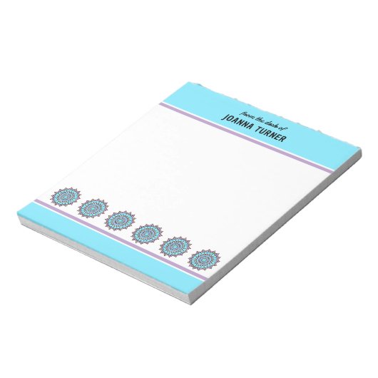 Hand Drawn Mandala Notitieblok Sjabloon (Linkerzijde)