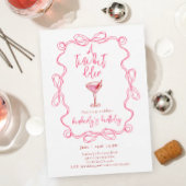 Hand drawn Martini A Tiny Bit Older Birthday Party Kaart