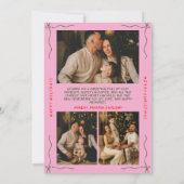 Hand Drawn Merry and Bright Arch Photo Christmas Feestdagenkaart (Achterkant)