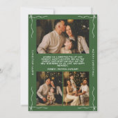 Hand Drawn Merry and Bright Arch Photo Christmas Feestdagenkaart (Achterkant)