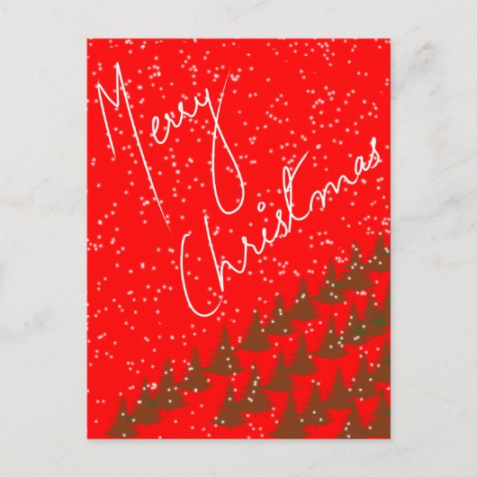 Hand-Drawn Merry Christmas Briefkaart (Voorkant)