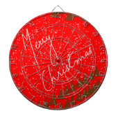 Hand-Drawn Merry Christmas Dartbord (Voorkant)
