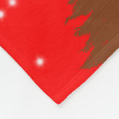 Hand-Drawn Merry Christmas Fleece Deken (Hoek)