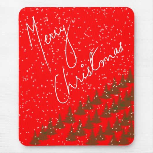 Hand-Drawn Merry Christmas Muismat (Voorkant)