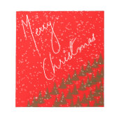 Hand-Drawn Merry Christmas Notitieblok (Voorkant)