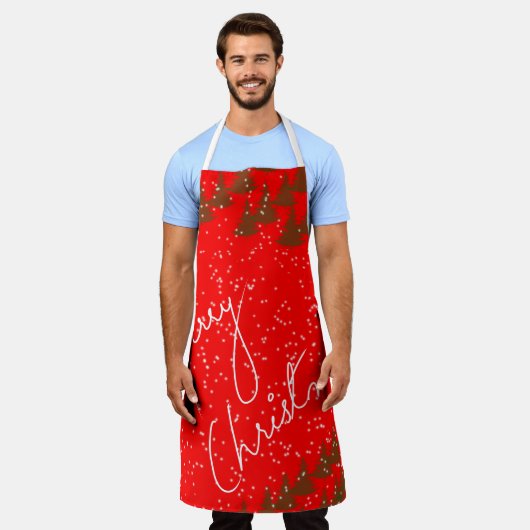 Hand-Drawn Merry Christmas Schort (Gedragen)