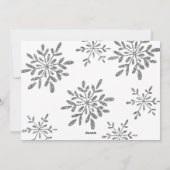 Hand Drawn Merry Kisses Typografie Kerstfoto Feestdagenkaart (Achterkant)