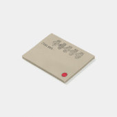 Hand Drawn Mittens en Heart for Mam Notes (Schuin)