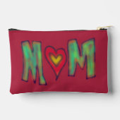 Hand Drawn MOM Pink Red Two Sided Etui (Achterkant)