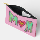Hand Drawn MOM Pink Red Two Sided Etui (Open)