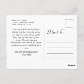 Hand Drawn Mountains Forest Dank je Briefkaart (Achterkant)