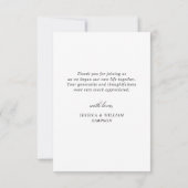 Hand Drawn Mountains Forest Wedding Bedankkaart (Achterkant)