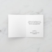 Hand Drawn Mountains Forest Wedding Bedankkaart (Binnen)