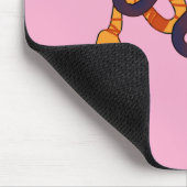 Hand drawn multicoloured funny snakes design muismat (Hoek)