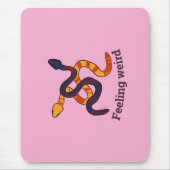Hand drawn multicoloured funny snakes design muismat (Voorkant)