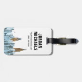 Hand Drawn New York City, NY Bagagelabel (Achterkant horizontaal)