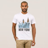 Hand Drawn New York City, NY T-shirt (Voorkant volledig)