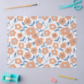 Hand-drawn Orange Wildflowers Tissuepapier (Craft)