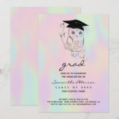 Hand Drawn Owl Kaart (Voorkant / Achterkant)