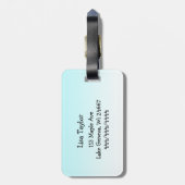 Hand Drawn Owl Mandala Artwork Bagagelabel (Achterkant verticaal)