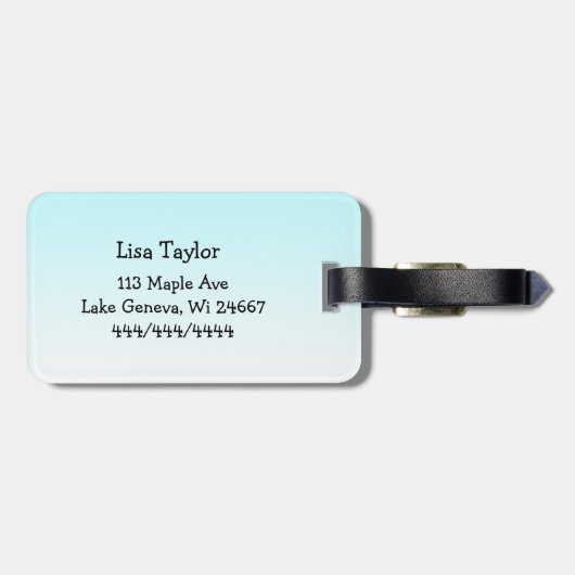 Hand Drawn Owl Mandala Artwork Bagagelabel (Achterkant horizontaal)