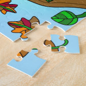 Hand Drawn Owl Mandala Artwork Legpuzzel (Zijkant)