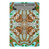 Hand Drawn Owl Mandala Artwork Mini Klembord (Voorkant)