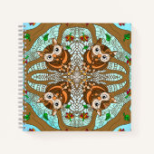 Hand Drawn Owl Mandala Artwork Notitieboek (Voorkant)