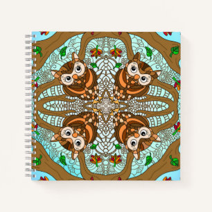 Hand Drawn Owl Mandala Artwork Notitieboek